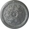 Ekena Millwork Luton Ceiling Medallion (Fits Canopies up to 3 1/2"), Hand-Painted Platinum, 21"OD x 2"P CM21LUPLS - alternate 1